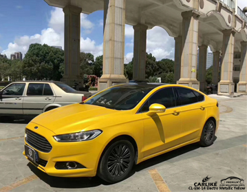 CL-EM-14 electro metallic yellow vinyl wrap for ford Australia