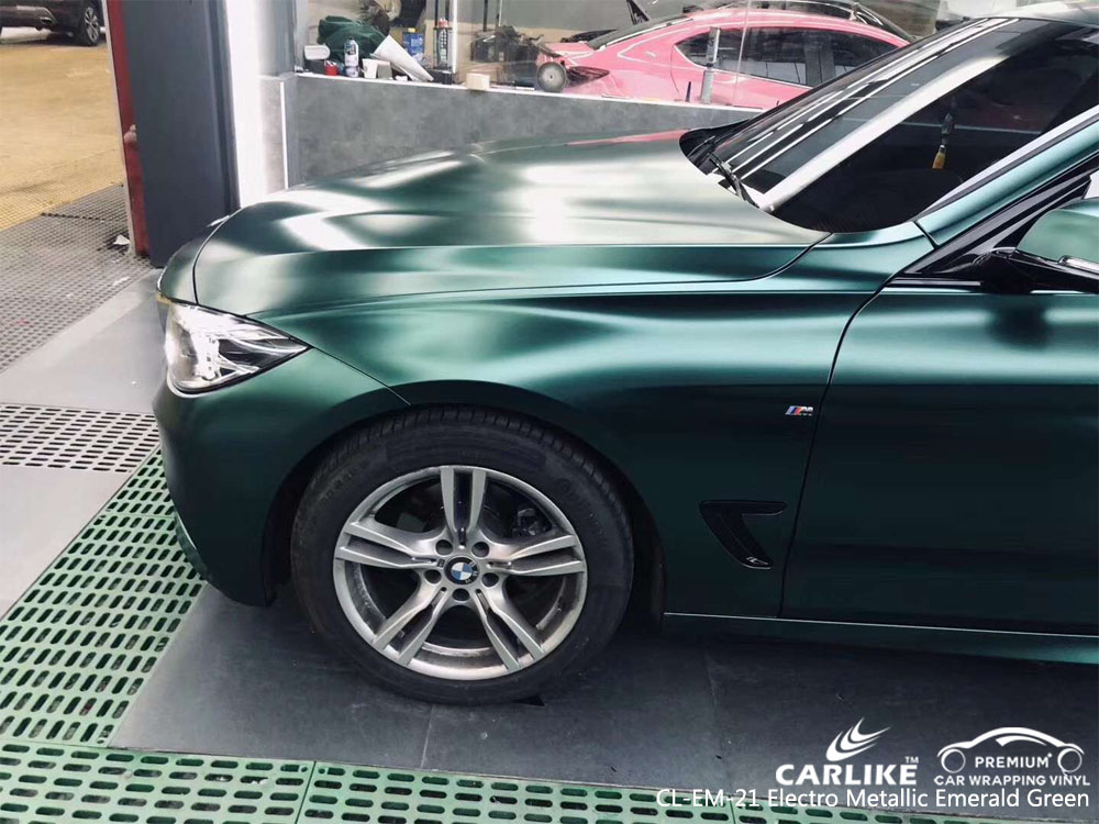 CARLIKE CL-EM-21 ELECTRO METALLIC EMERALD GREEN CAR WRAP VINYL