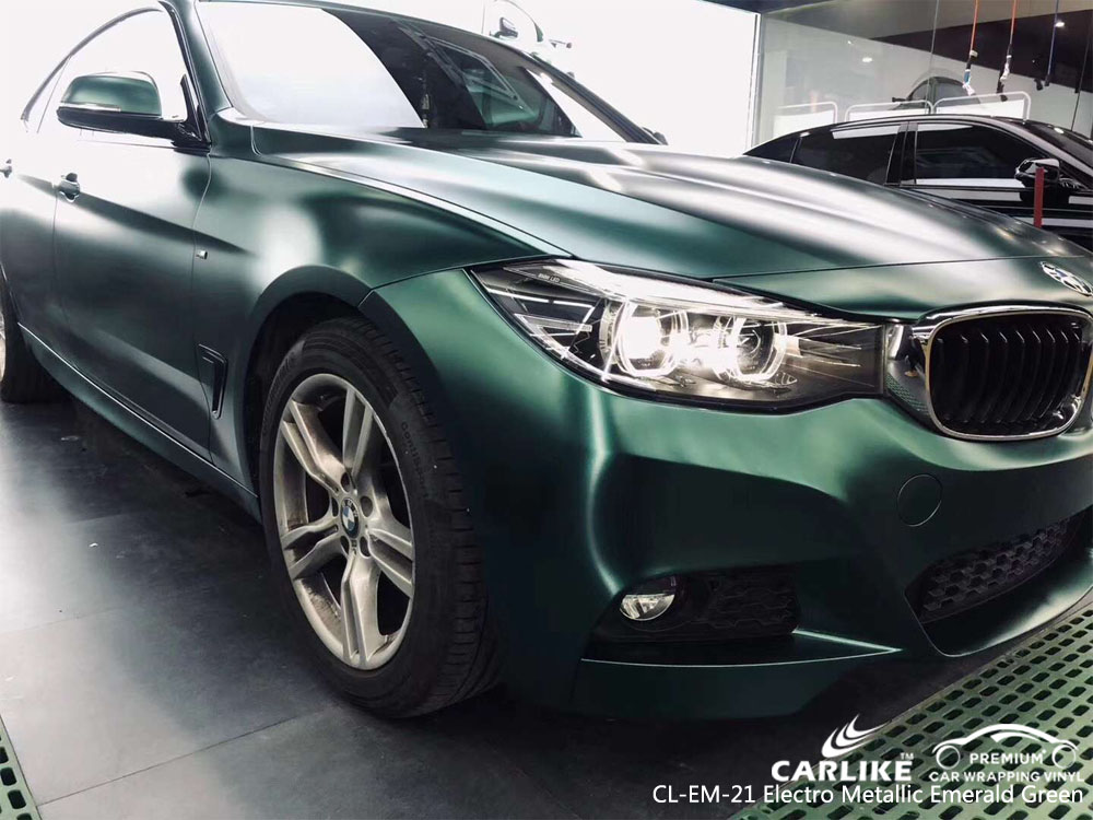 CARLIKE CL-EM-21 ELECTRO METALLIC EMERALD GREEN CAR WRAP VINYL