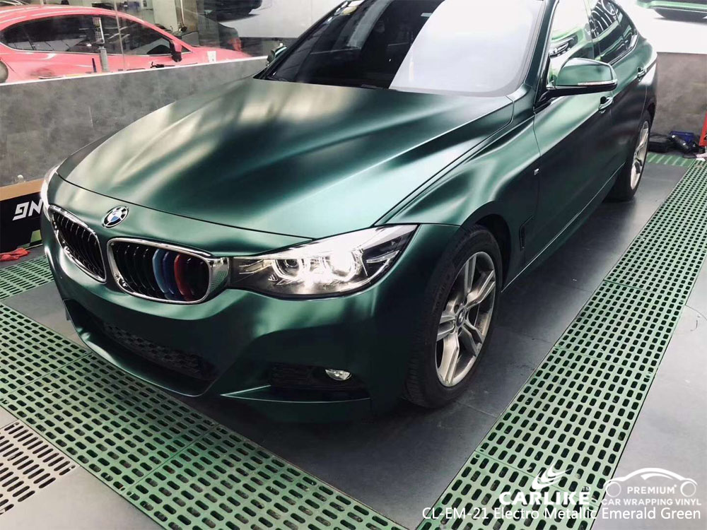 CARLIKE CL-EM-21 ELECTRO METALLIC EMERALD GREEN CAR WRAP VINYL
