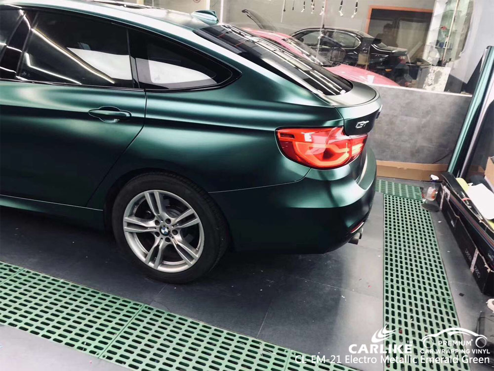 CARLIKE CL-EM-21 ELECTRO METALLIC EMERALD GREEN CAR WRAP VINYL
