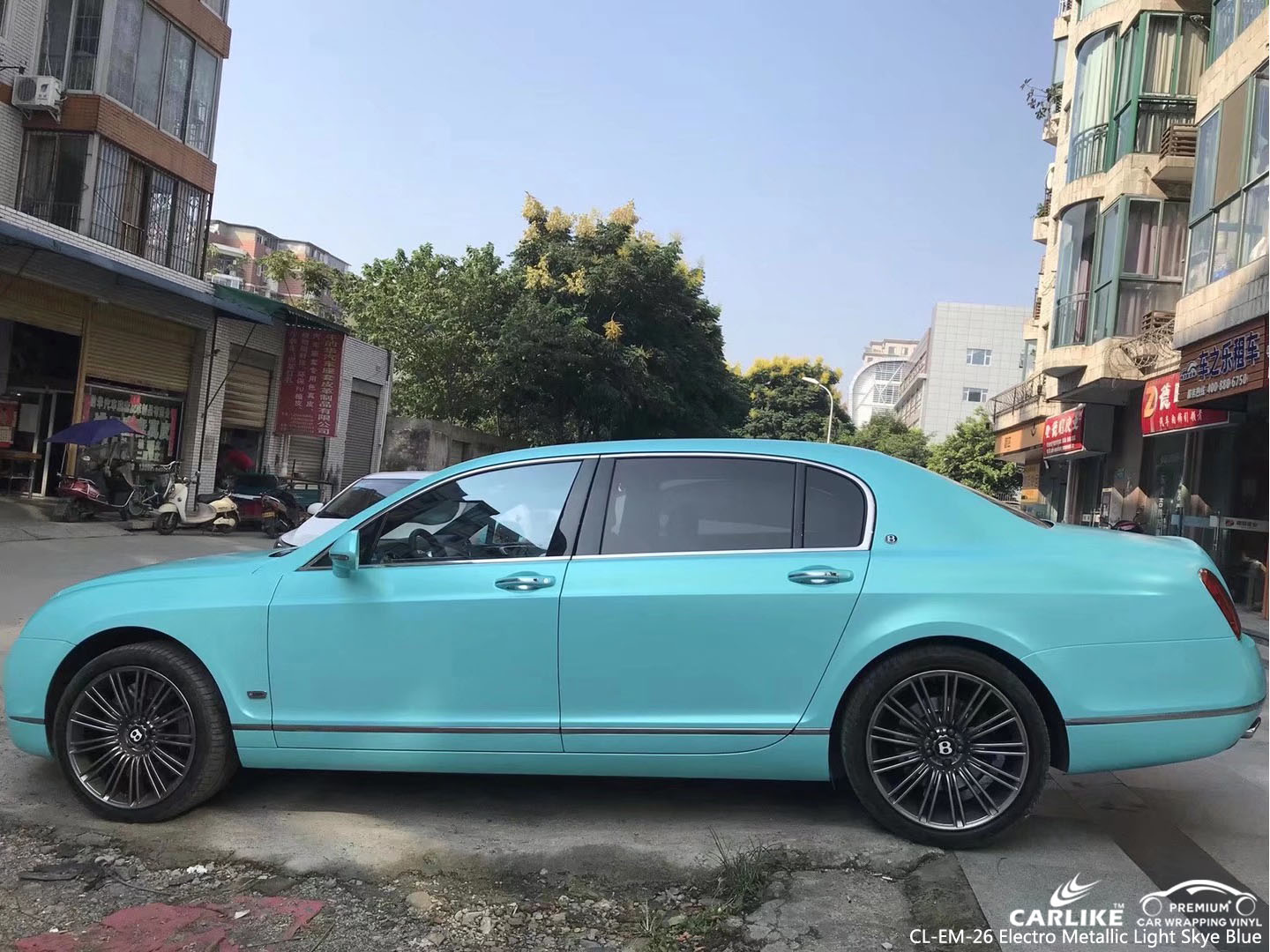 CARLIKE CL-EM-26 LIGHT SKYE BLUE MATTE ELECTRO METALLIC VINYL