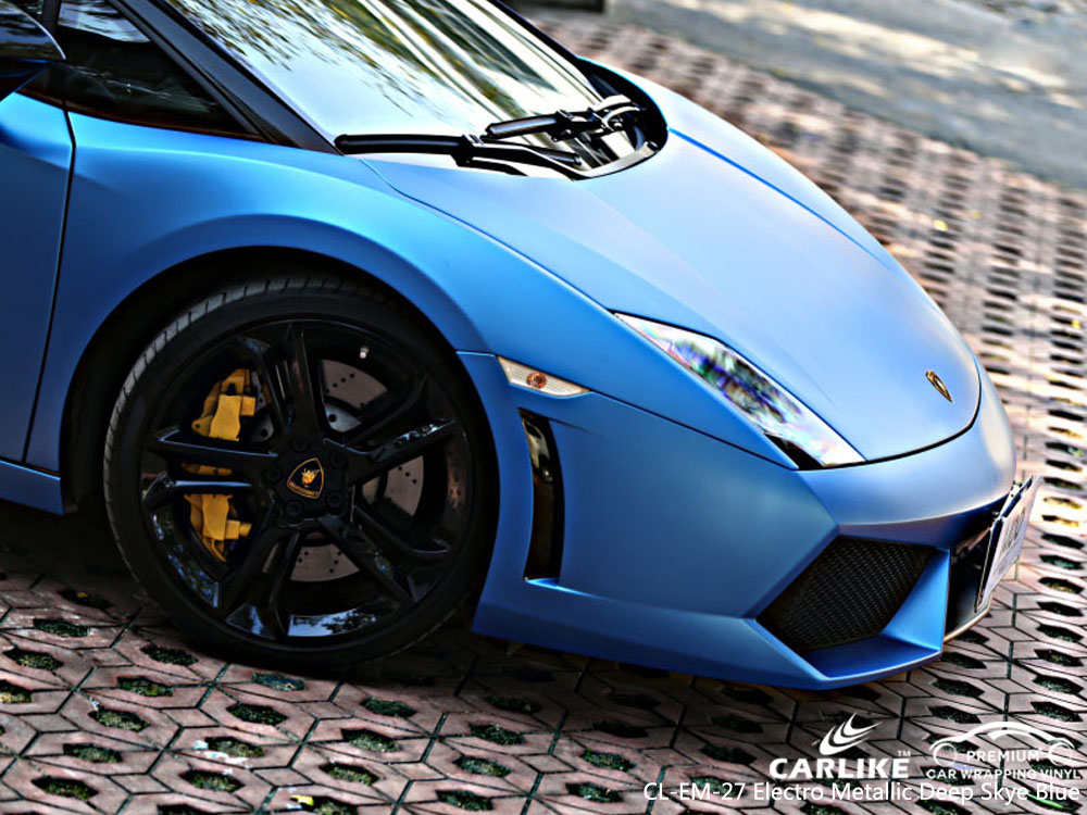 CARILIKE CL-EM-27 Vinilo del abrigo del coche de Electro Metallic Deep Sky Blue para Lamborghini