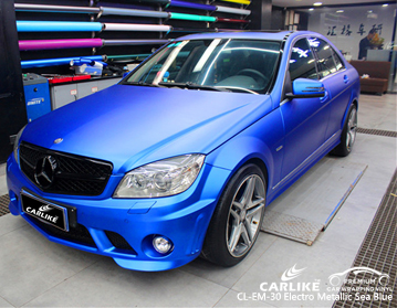 CL-EM-30 Electro metallic see blue vinyl wraps for mercedes-benz