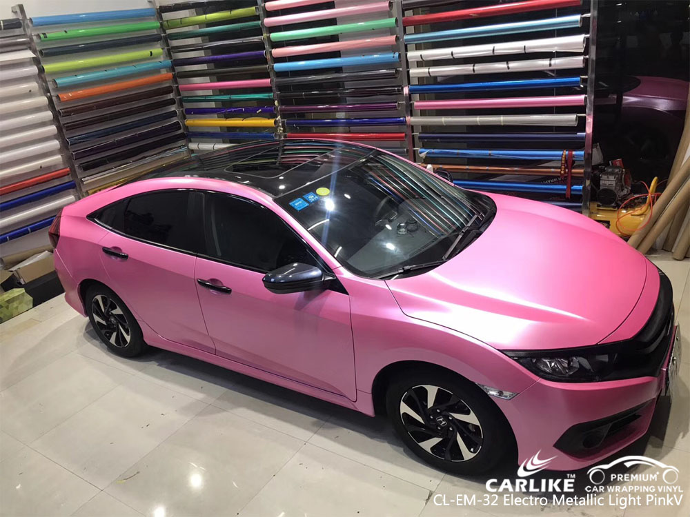 CARLIKE CL-EM-32 Vinilo para automóvil electro metalizado rosa claro para Honda