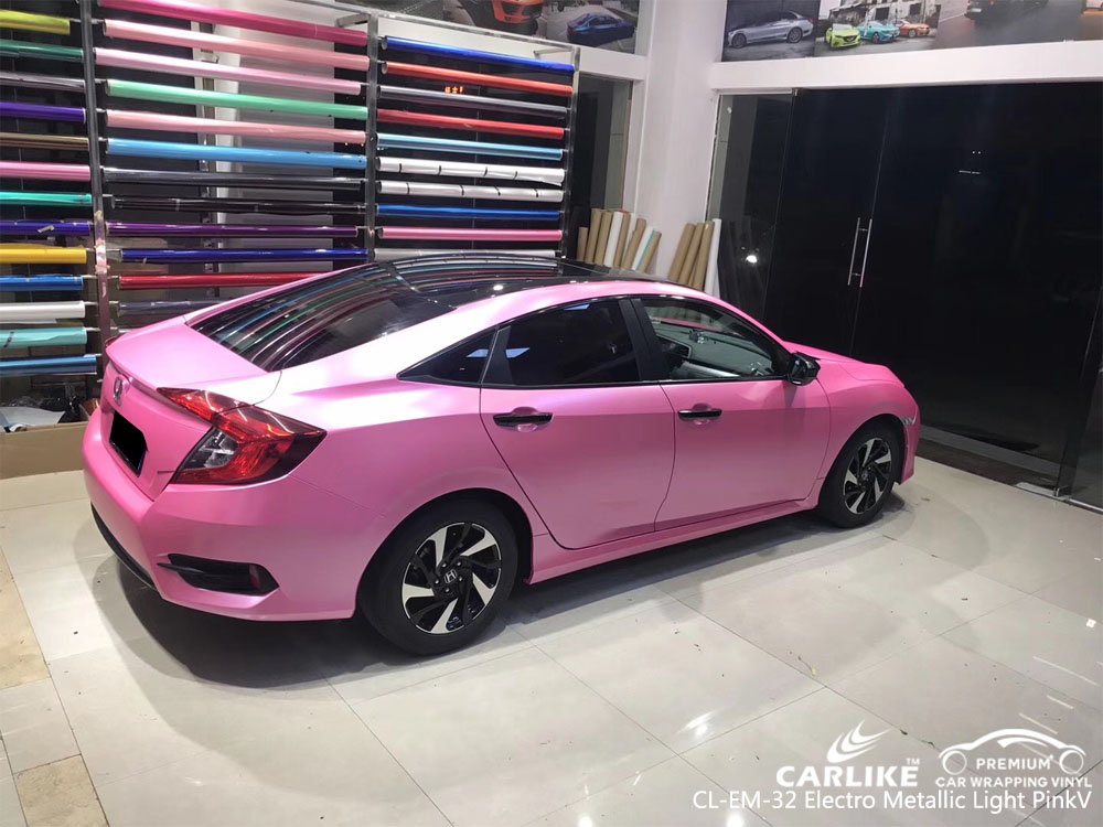 CARLIKE CL-EM-32 Vinilo para automóvil electro metalizado rosa claro para Honda