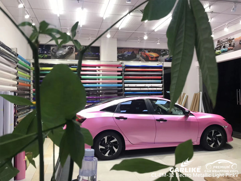 CARLIKE CL-EM-32 ELECTRO METALLIC LIGHT PINK CAR WRAP VINYL
