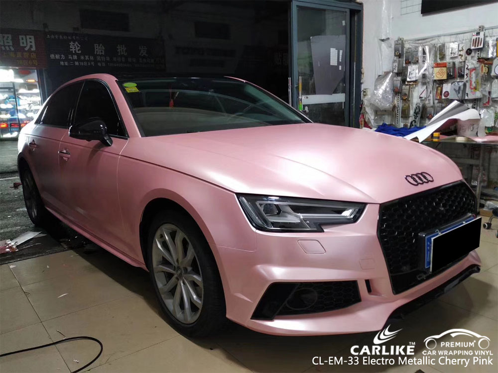 CARLIKE CL-EM-33 ELECTRO METALLIC CHERRY PINK CAR WRAP VINYL