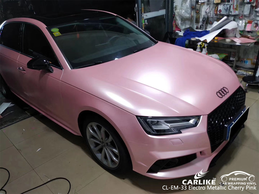 CARLIKE CL-EM-33 ELECTRO METALLIC CHERRY PINK CAR WRAP VINYL