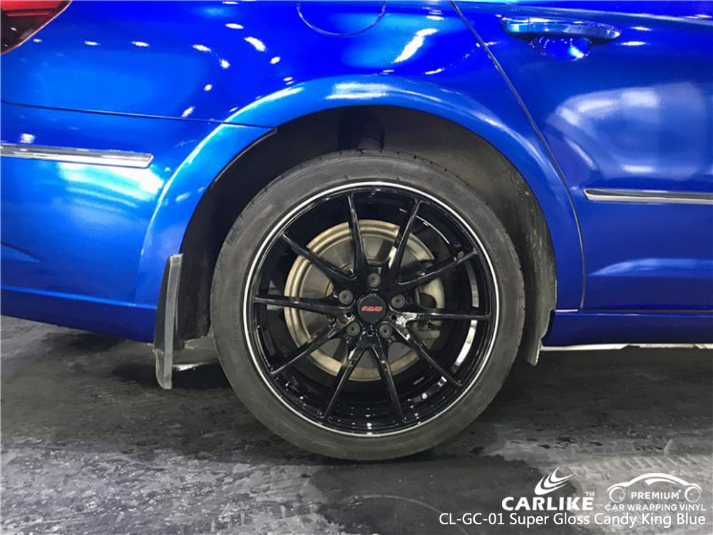 CARLIKE CL-GC-01 SUPER GLOSS CANDY KING BLUE CAR WRAP VINYL