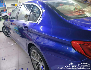 CARLIKE CL-GC-01 süper parlak şeker kral mavi araba vinil