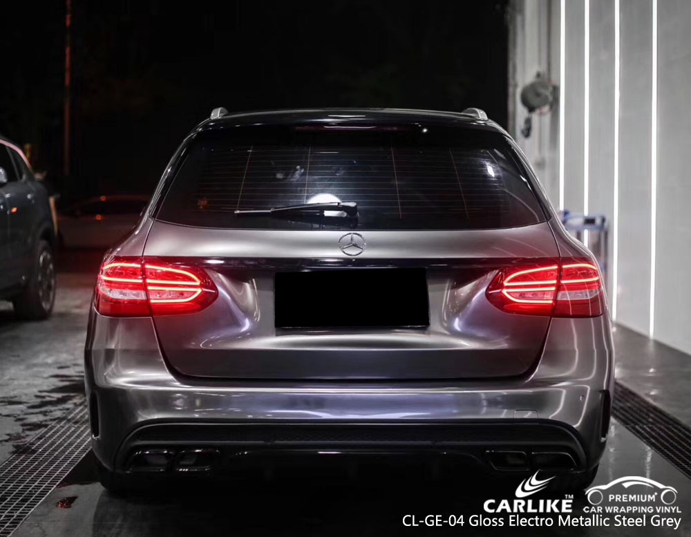 CLGE04 Electro metallic steel grey car wrap vinyl film SINO VINYL