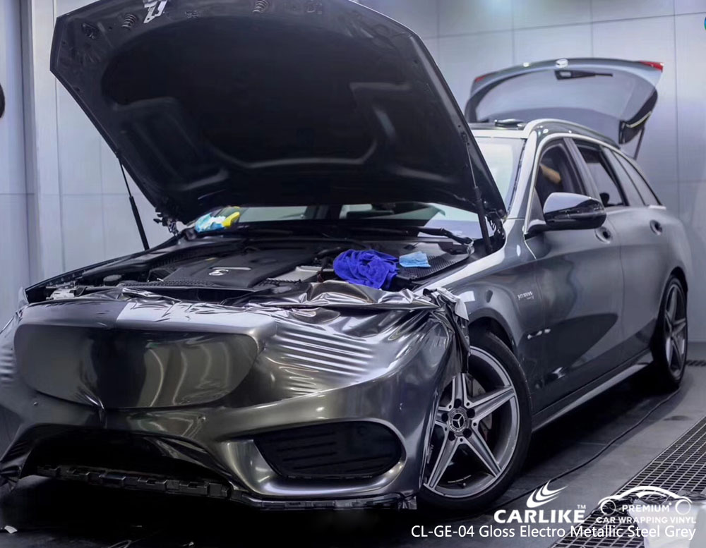 CARLIKE CL-GE-04 ELECTRO METALLIC STEEL GREY CAR VINYL