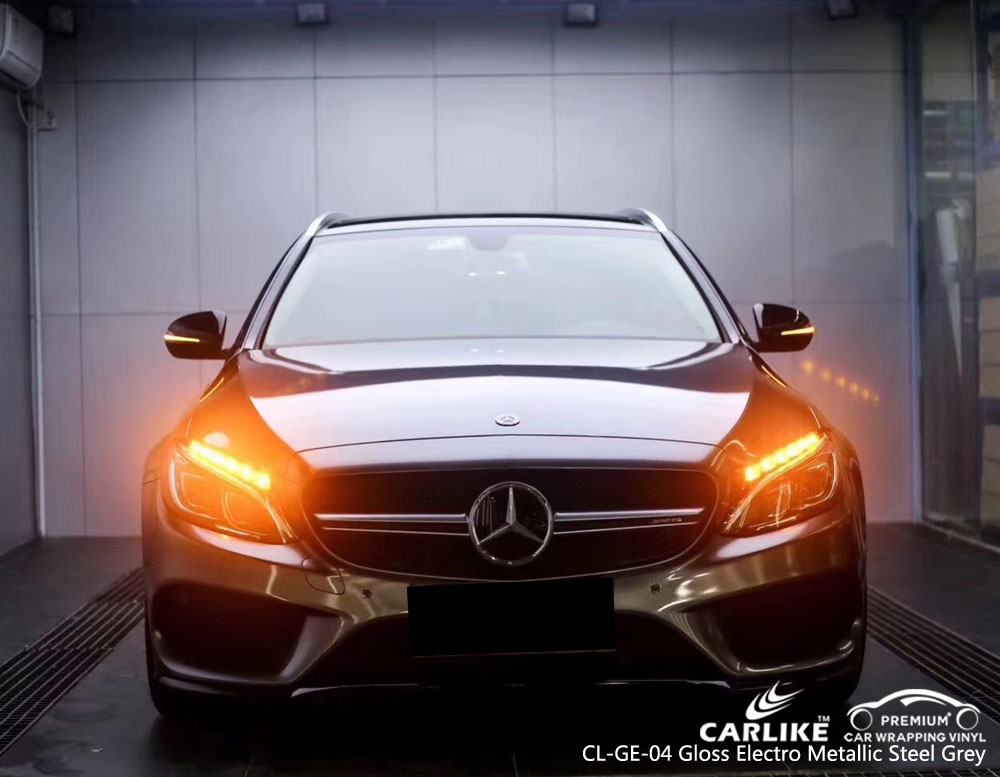 CLGE04 Electro metallic steel grey car wrap vinyl film SINO VINYL