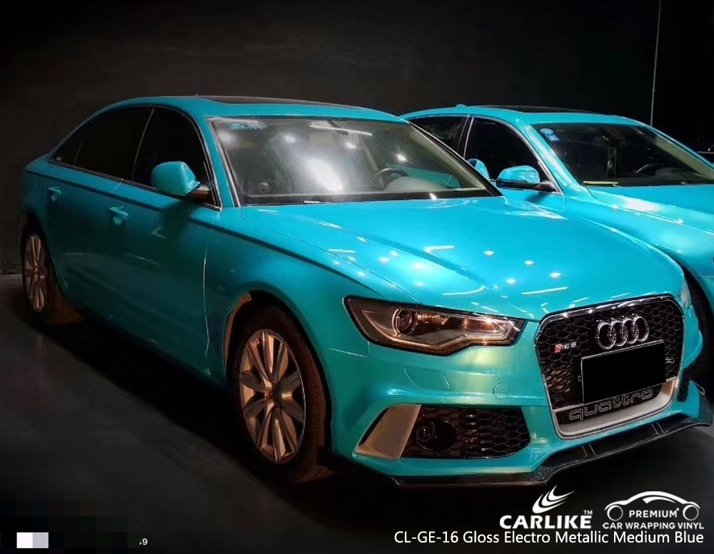 CARLIKE CL-GE-16 ELECTRO METALLIC MEDIUM BLUE CAR VINYL