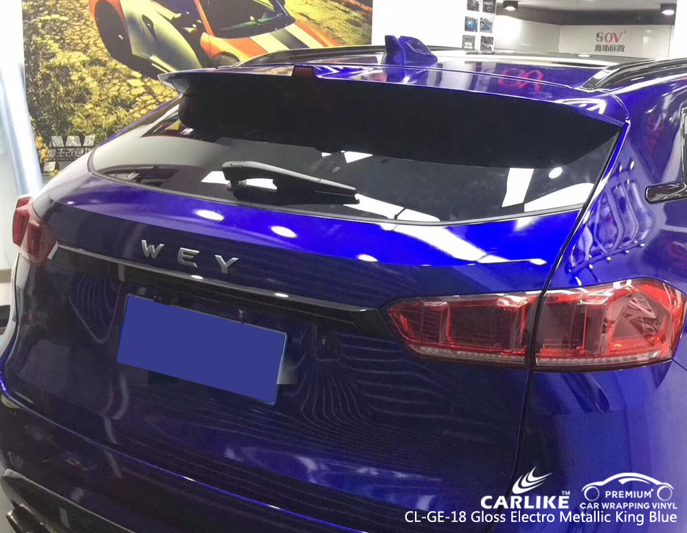 CARLIKE CL-GE-18 GLOSS ELECTRO METALLIC KING BLUE CAR VINYL
