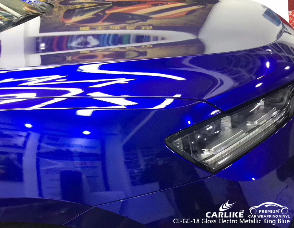 CARLIKE CL-GE-18 GLOSS ELECTRO METALLIC KING BLUE CAR VINYL