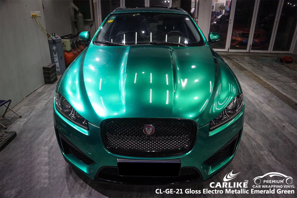 CARLIKE CL-GE-21 GLOSS ELECTRO METALLIC EMERALD GREEN CAR WRAP VINYL