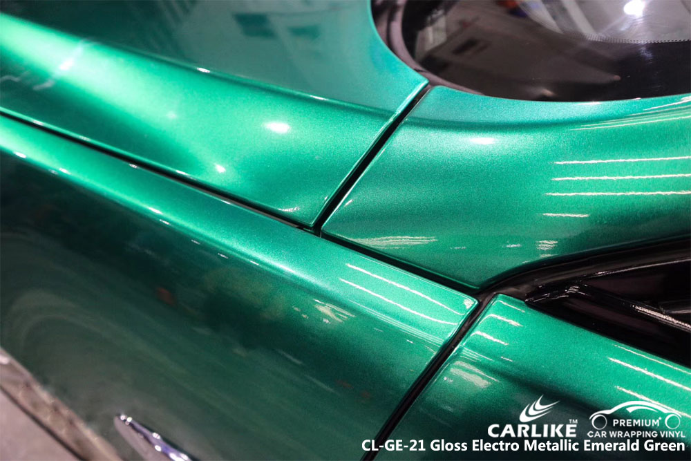 CARLIKE CL-GE-21 GLOSS ELECTRO METALLIC EMERALD GREEN CAR WRAP VINYL