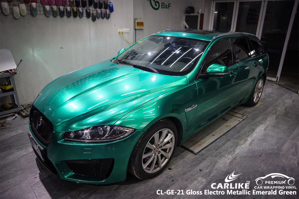 CARLIKE CL-GE-21 GLOSS ELECTRO METALLIC EMERALD GREEN CAR WRAP VINYL