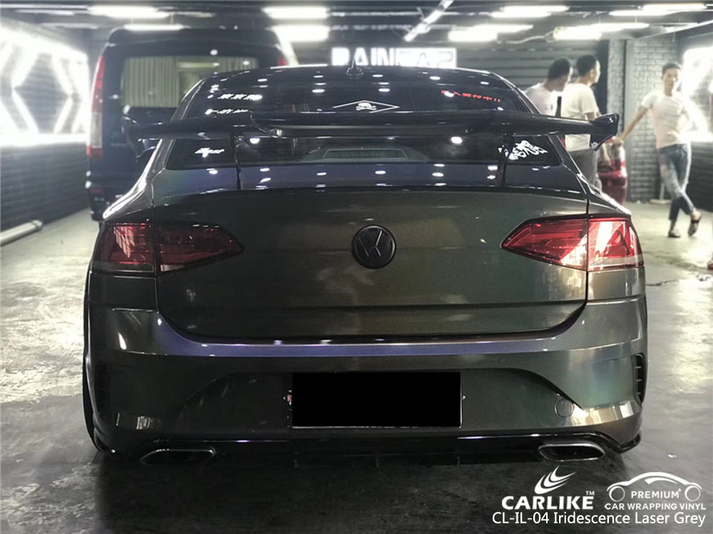 CARLIKE CL-IL-04 IRIDESCENCE LASER GREY CAR WRAP VINYL