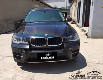 CARLIKE CL-IL-05 BMW için yanardönerlik lazer siyah vinil