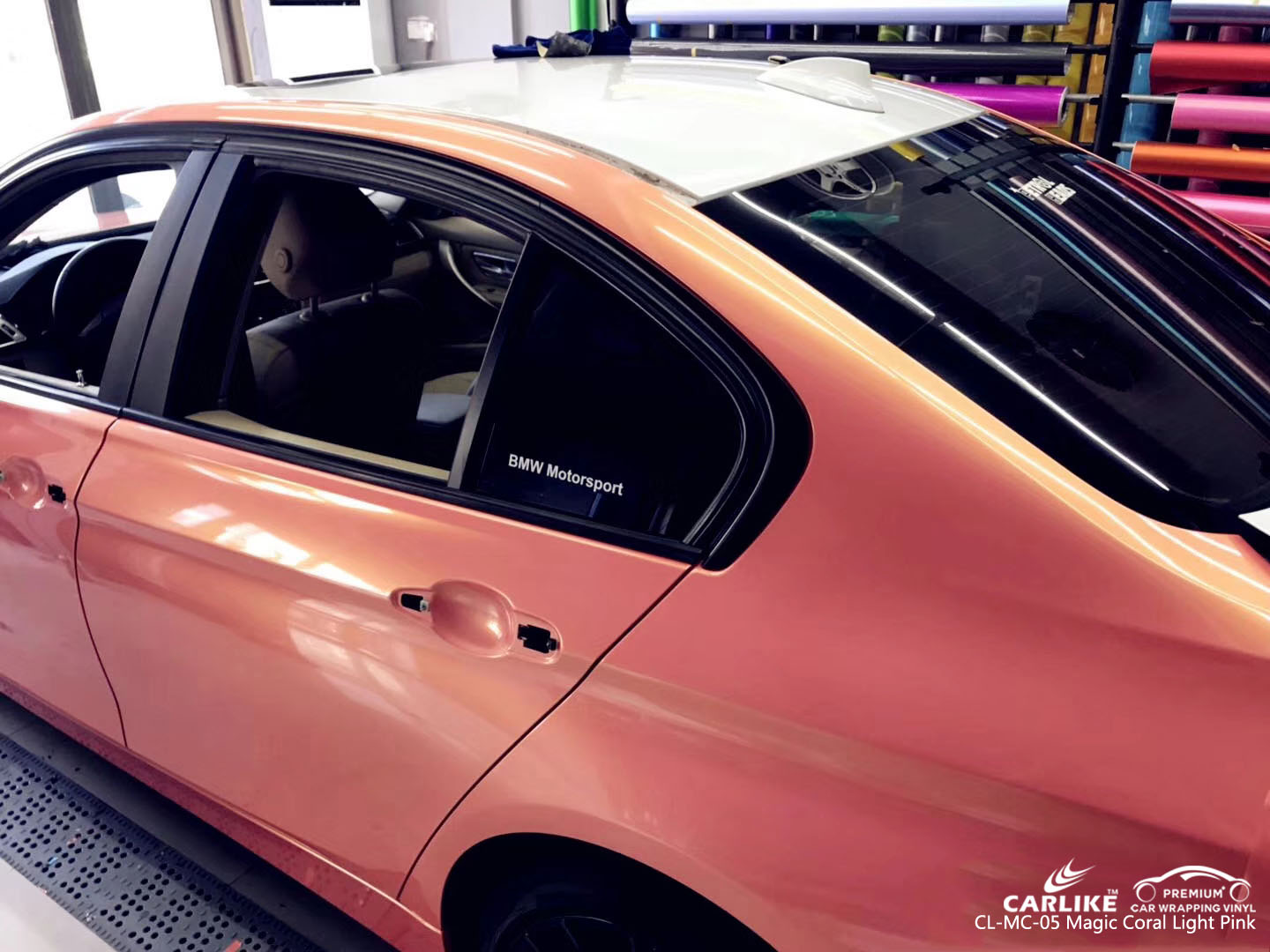 CARLIKE CL-MC-05 GLOSS MAGIC CORAL LIGHT PINK VINYL