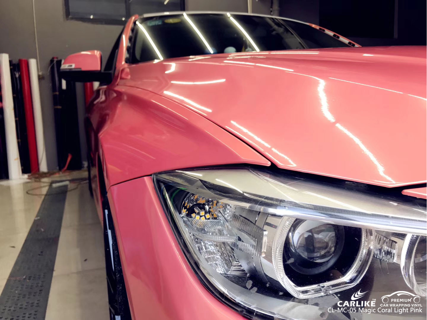 CARLIKE CL-MC-05 GLOSS MAGIC CORAL LIGHT PINK VINYL