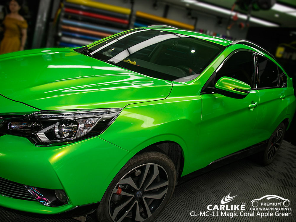 CARLIKE CL-MC-11 MAGIC CORALAPPLE GREEN CAR WRAPPING VINYL