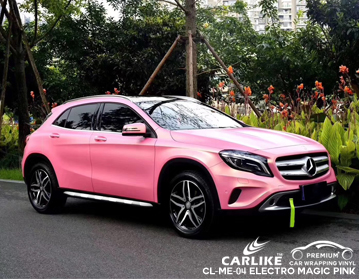 CL-ME-04 matte electro magic pink vinyl wraps for mercedes-benz suv