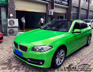CL-ME-06 matte electro magic apple green vinyl car wrap For BMW Indonesia