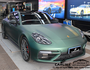 CL-MS-14 verde militare satinato super opaco per porsche