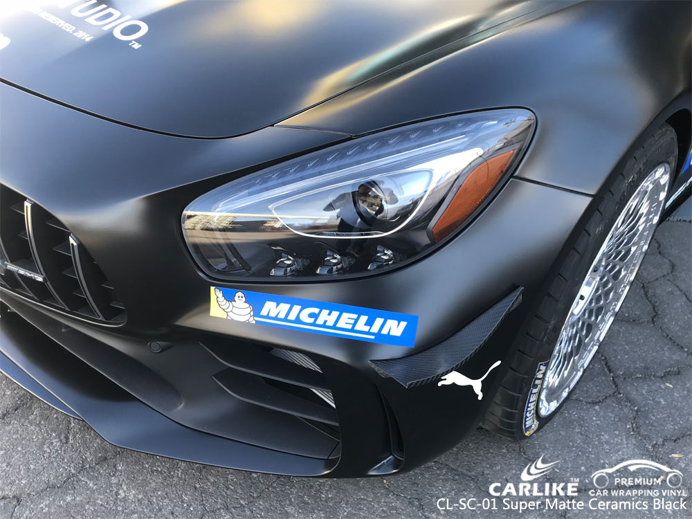 CARLIKE CL-SC-01 SUPER MATTE CARAMICS BLACK CAR WRAP VINYL