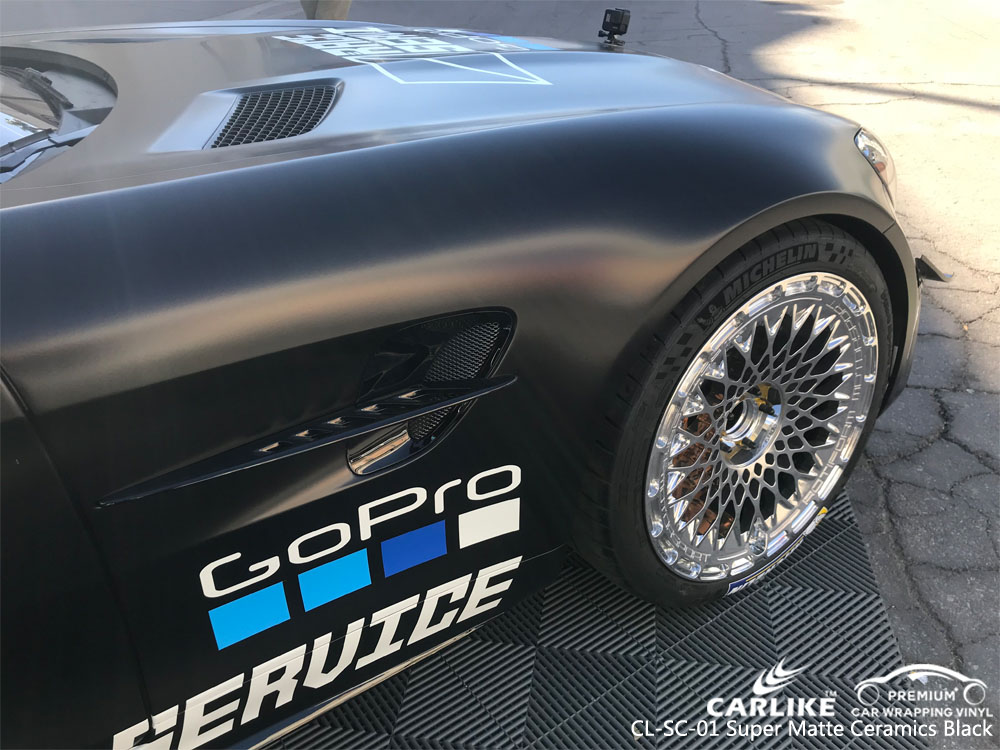CARLIKE CL-SC-01 SUPER MATTE CARAMICS BLACK CAR WRAP VINYL