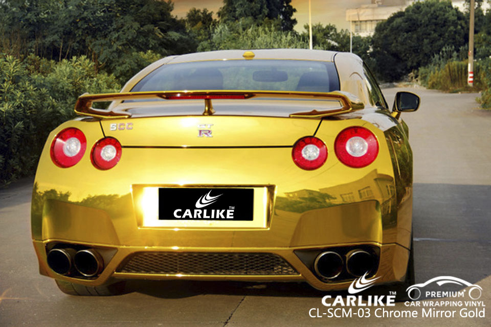 CARLIKE CL-SCM-03 CHROME MIRROR GOLD VINYL