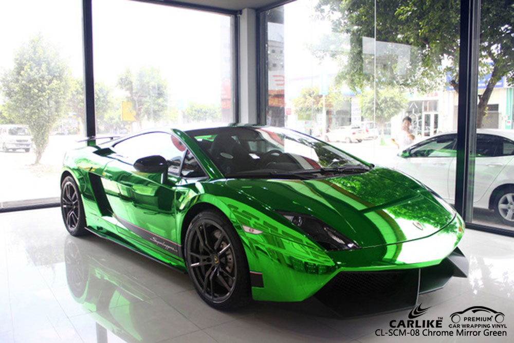 CLSCM08 CHROME MIRROR GREEN VINYL FOR SINO