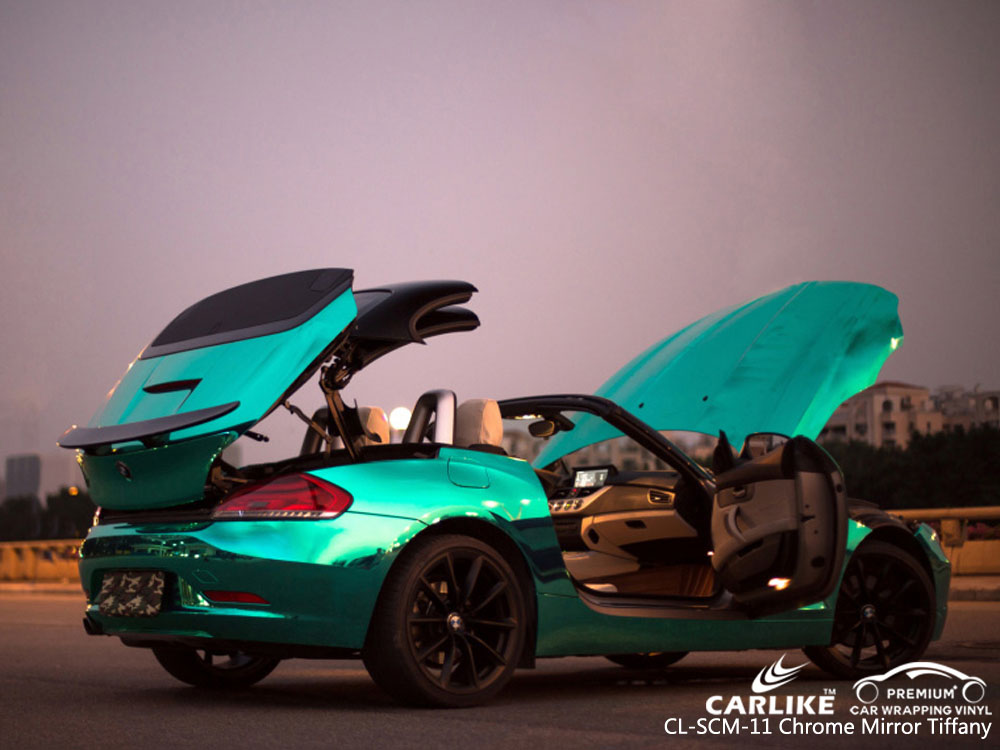 CARLIKE CL-SCM-11 CHROME MIRROR TIFFANY VINYL FOR BMW