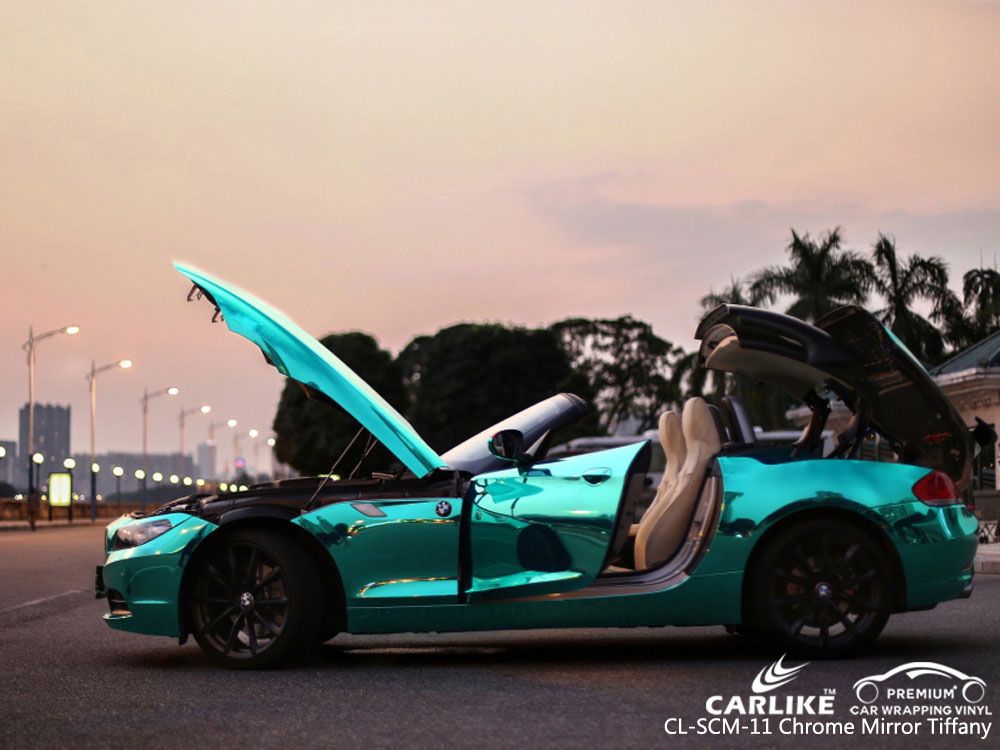 CARLIKE CL-SCM-11 CHROME MIRROR TIFFANY VINYL FOR BMW