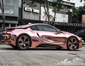 CL-SCM-13 chrome mirror rose gold car vinyl for BMW Germany