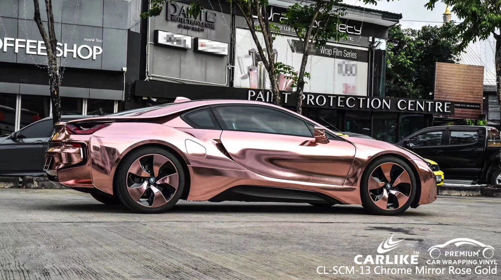 CARLIKE CL-SCM-13 CHROME MIRROR ROSE GOLD VINYL