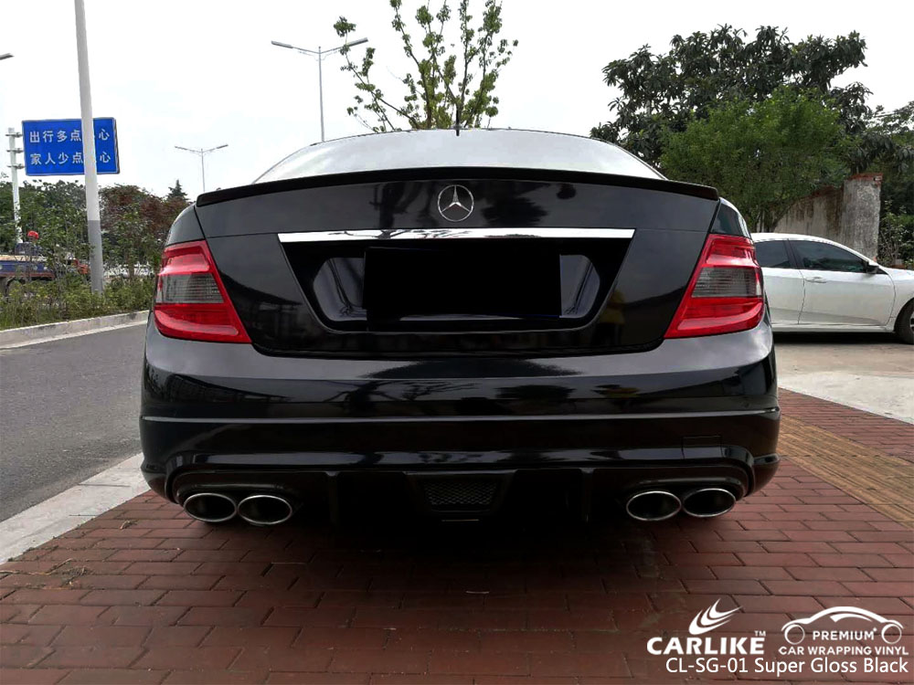 CARLIKE CL-SG-01 SUPER GLOSS BLACK CAR WRAP VINYL
