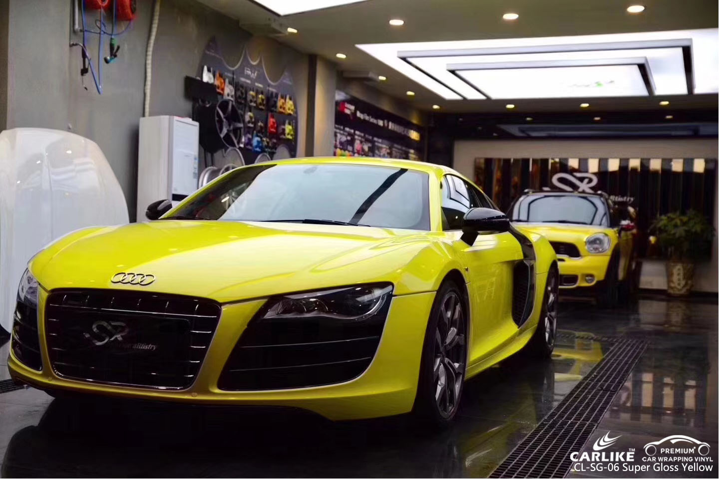 CARLIKE CL-SG-06 SUPER GLOSS YELLOW VINYL FOR AUDI