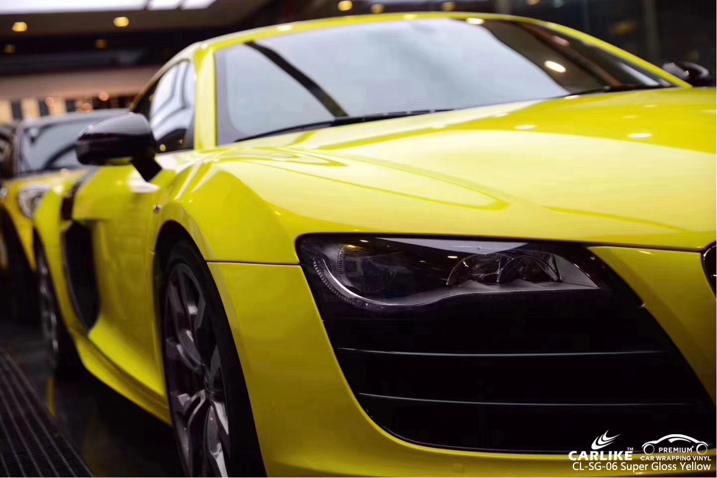 CARLIKE CL-SG-06 SUPER GLOSS YELLOW VINYL FOR AUDI