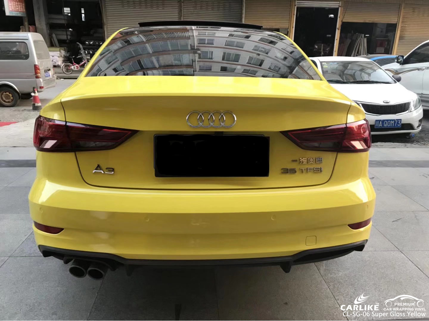 CARLIKE CL-SG-06 SUPER GLOSS YELLOW CAR FOR AUDI