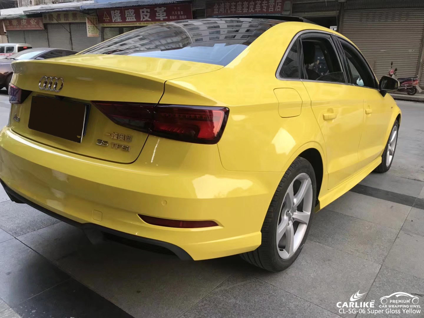 CARLIKE CL-SG-06 SUPER GLOSS YELLOW CAR FOR AUDI