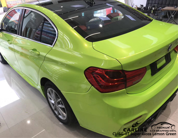 CL-SG-07 super gloss lemon green car wrap vinyl for bmw Philippines