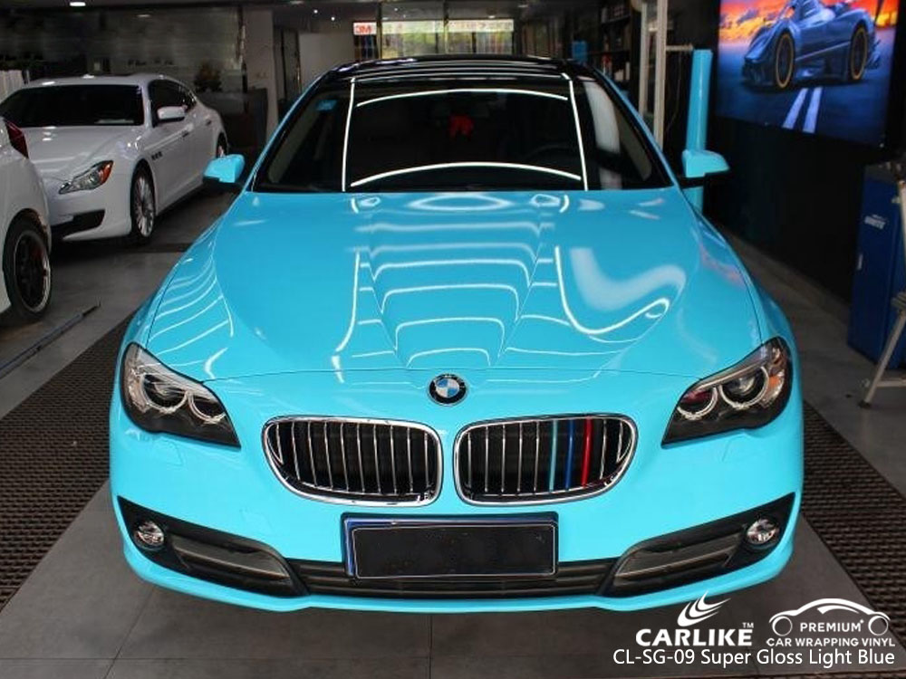 CARLIKE CL-SG-09 SUPER GLOSS LIGHT BLUE VINYL FOR BMW