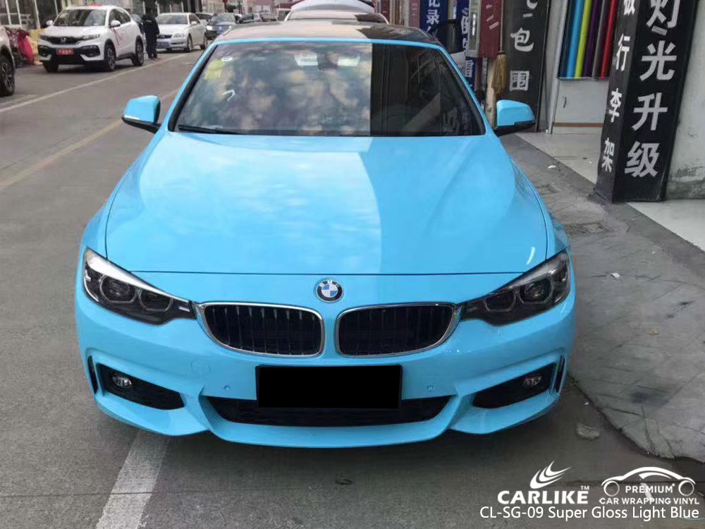 CARLIKE CL-SG-09 SUPER GLOSS LIGHT BLUE CAR VINYL