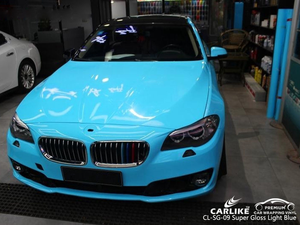 CARLIKE CL-SG-09 SUPER GLOSS LIGHT BLUE VINYL FOR BMW