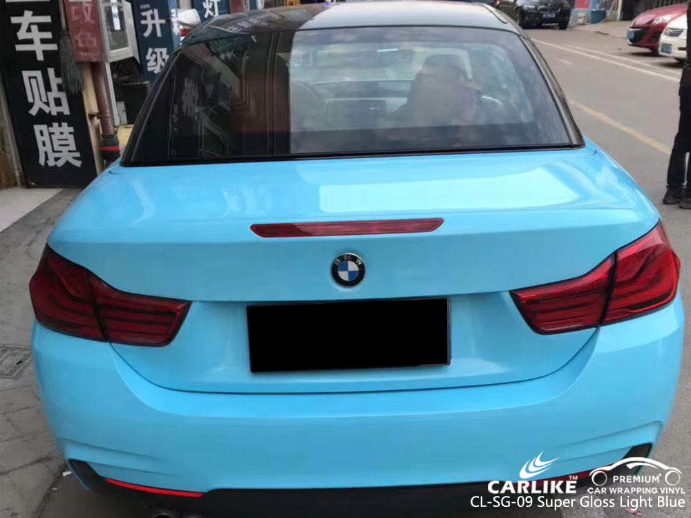 CARLIKE CL-SG-09 SUPER GLOSS LIGHT BLUE CAR VINYL